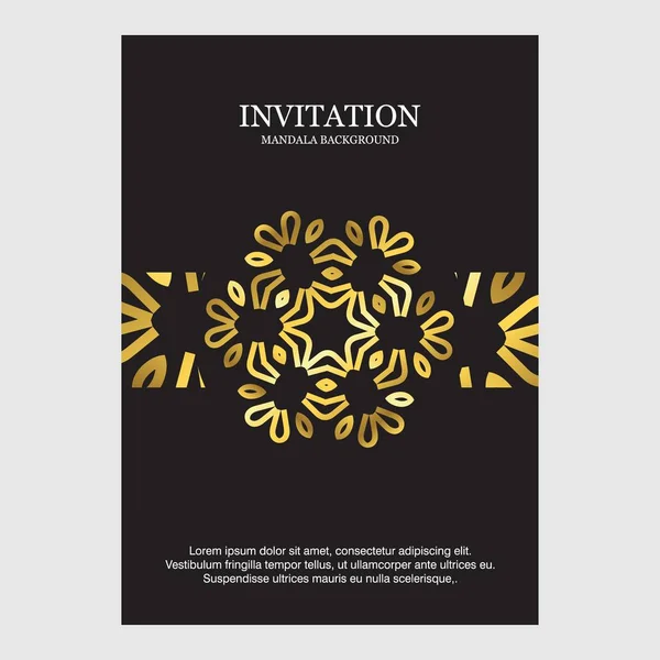 Modelo Cartão Cerimônia Casamento Com Design Elegante Ilustração Vetorial Para — Vetor de Stock