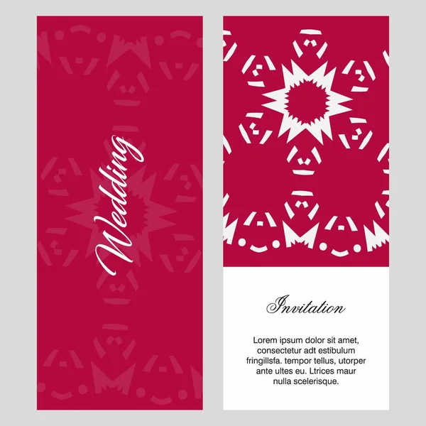 Düğün töreni kartı şablonu ile zarif çizmek, tipografi için illüstrasyon vektör 