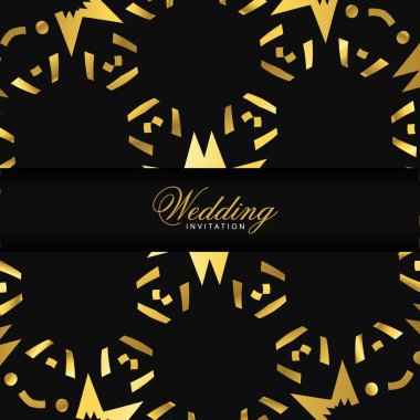 Düğün töreni kartı şablonu ile zarif çizmek, tipografi için illüstrasyon vektör 