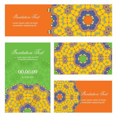 Davetiye kartı yaratıcı zarif tasarım