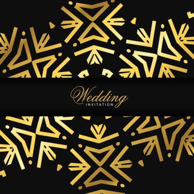 Düğün töreni kartı şablonu ile zarif çizmek, tipografi için illüstrasyon vektör 