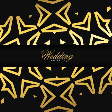 Düğün töreni kartı şablonu ile zarif çizmek, tipografi için illüstrasyon vektör 