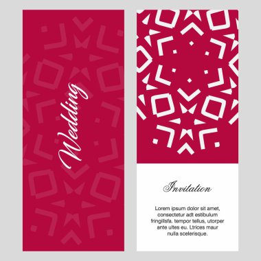 Düğün töreni kartı şablonu ile zarif çizmek, tipografi için illüstrasyon vektör 