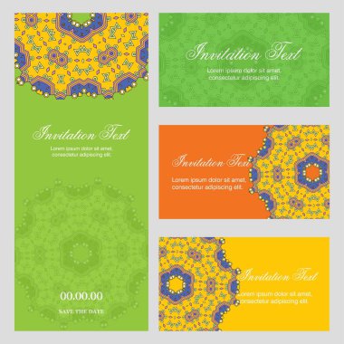 Davetiye kartı yaratıcı zarif tasarım