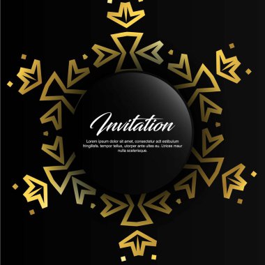 Düğün töreni kartı şablonu ile zarif çizmek, tipografi için illüstrasyon vektör 