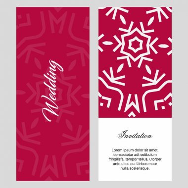 Düğün töreni kartı şablonu ile zarif çizmek, tipografi için illüstrasyon vektör 