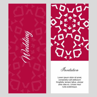 Düğün töreni kartı şablonu ile zarif çizmek, tipografi için illüstrasyon vektör 