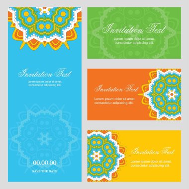 Davetiye kartı yaratıcı zarif tasarım