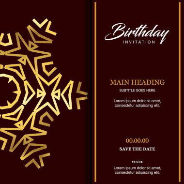 Mutlu doğum günü tebrik kartı, benzersiz tarzı Tipografik Tasarım, vektör çizim