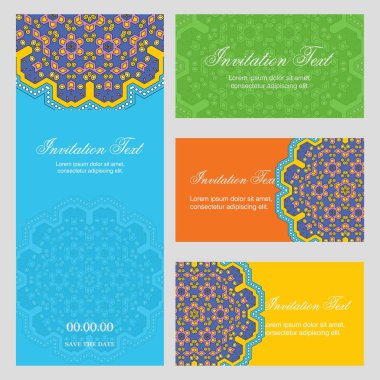 Davetiye kartı yaratıcı zarif tasarım