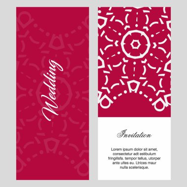 Düğün töreni kartı şablonu ile zarif çizmek, tipografi için illüstrasyon vektör 