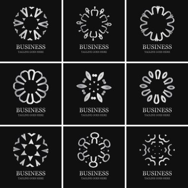 Yaratıcı şirket logo tasarımı, vektör çizim