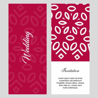 Düğün töreni kartı şablonu ile zarif çizmek, tipografi için illüstrasyon vektör 