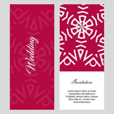 Düğün töreni kartı şablonu ile zarif çizmek, tipografi için illüstrasyon vektör 