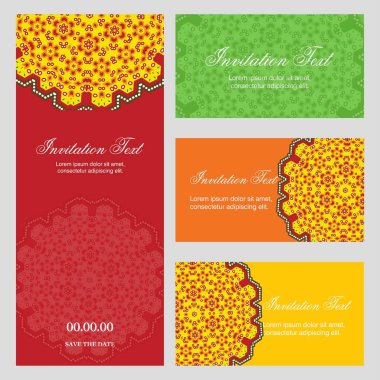 Davetiye kartı yaratıcı zarif tasarım