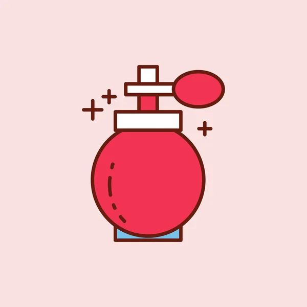 Icono Botella Perfume Vector Ilustración — Vector de stock