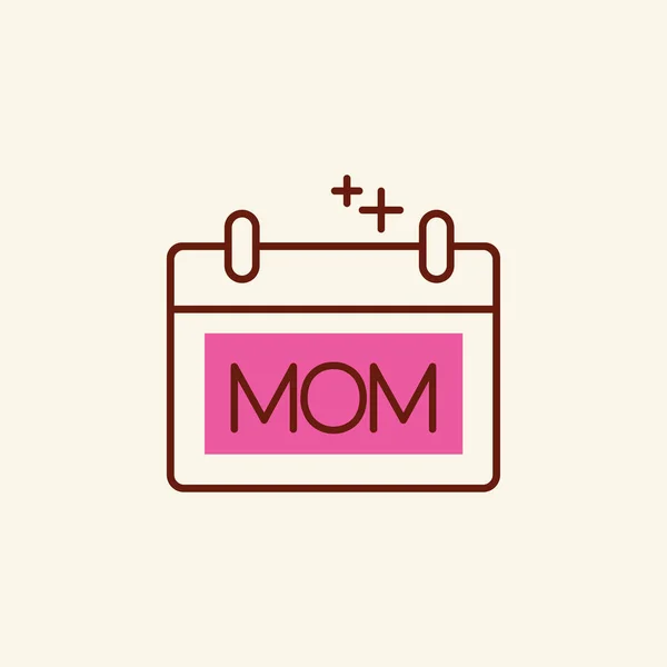 Happy Mother Day Card Vector Illustration — Stock Vector