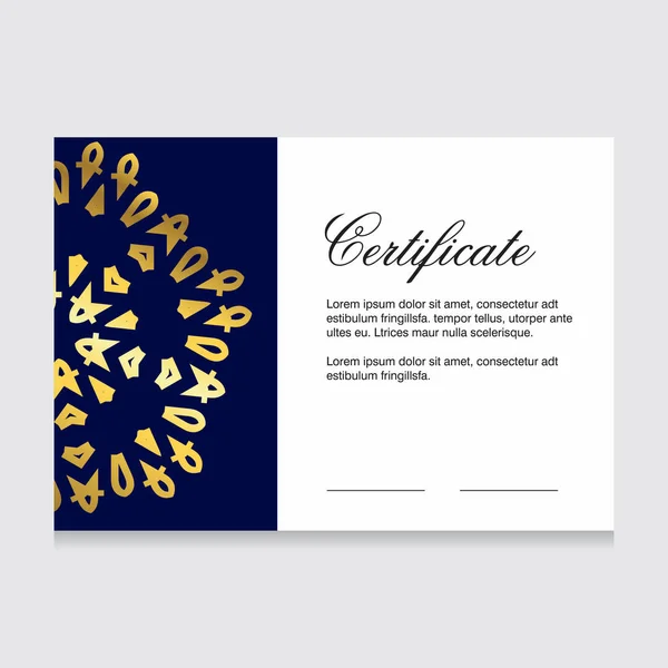 Certifikat Creative Design Vektor — Stock vektor