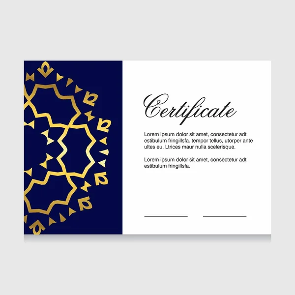 Сертифікат Дизайну Вдячності Векторні Ілюстрації — стоковий вектор