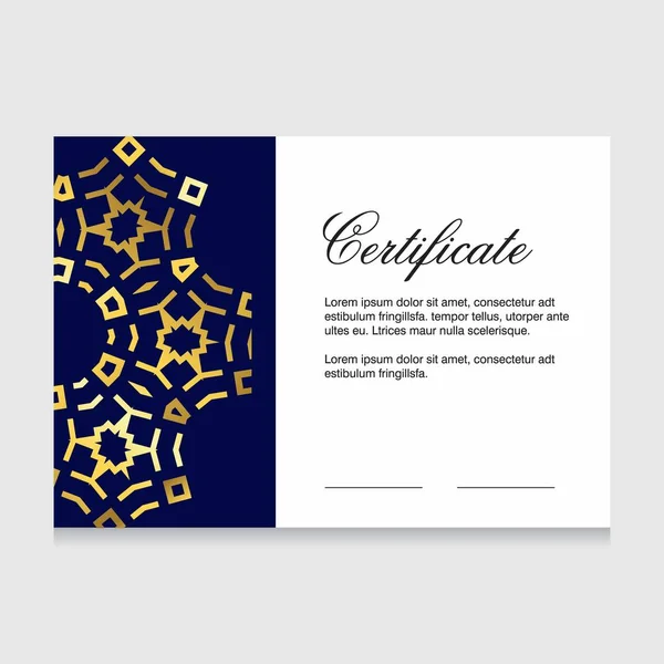 Certificate Appreciation Design Vector Illustration — Stock Vector