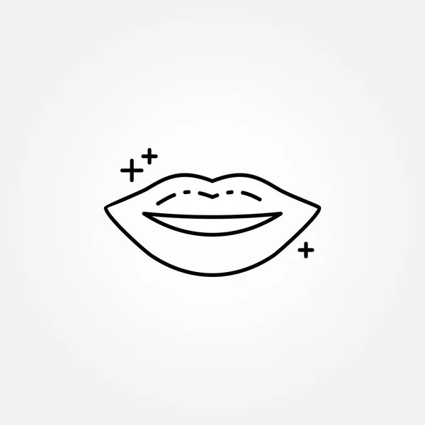 Ícone dos lábios da boca —  Vetores de Stock