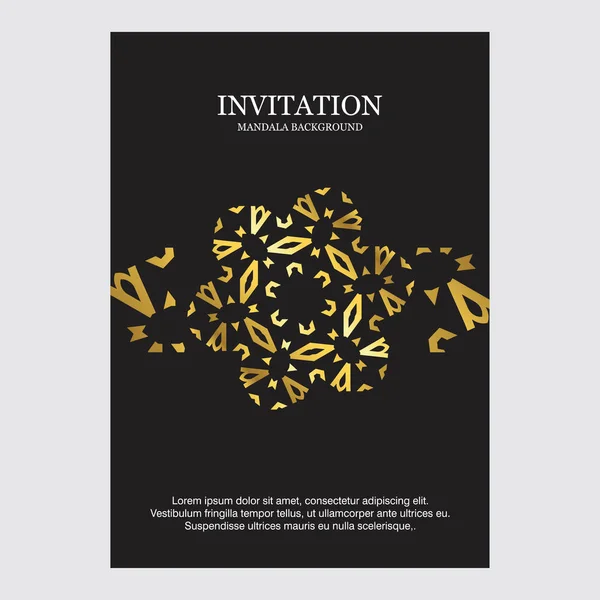 Invitation Card Creative Elegant Design — Stock Vector
