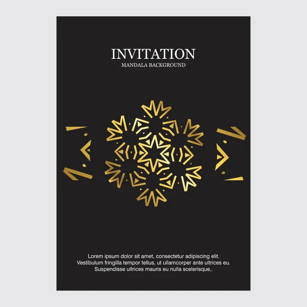 Invitation Card Creative Elegant Design — Stock Vector