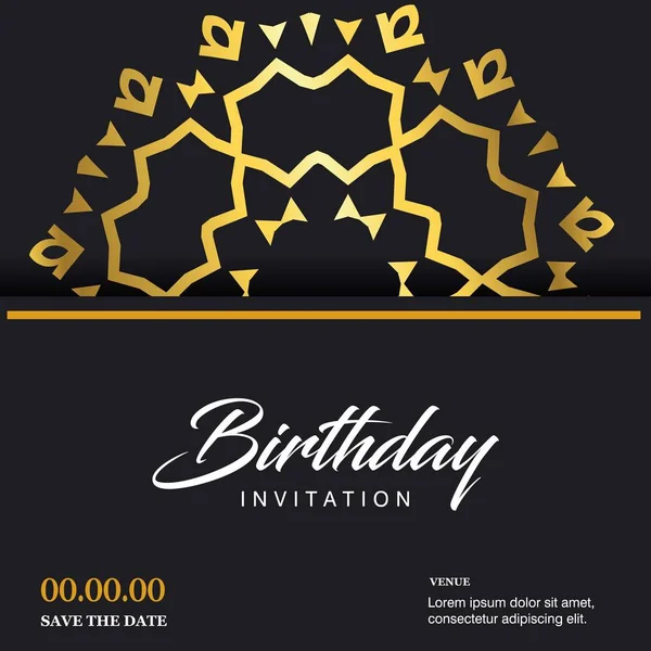 Happy Birthday Greeting Card Unique Style Typographic Design Vector Illustration — Stock Vector