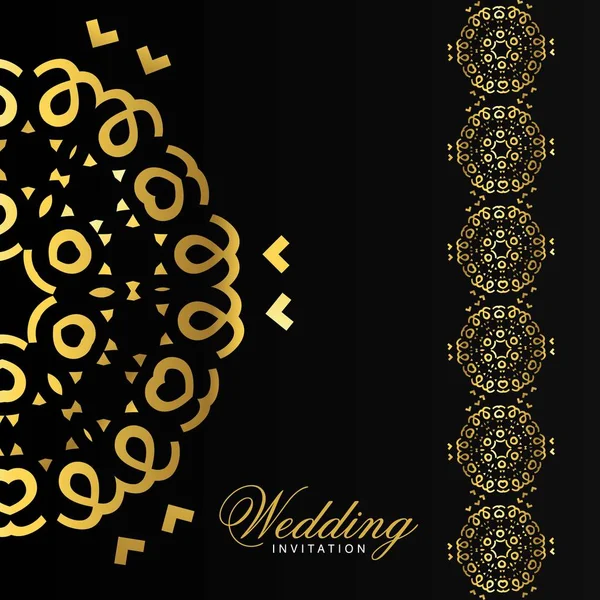 Елегантний Дизайн Запрошення Весільну Листівку Векторна Ілюстрація — стоковий вектор