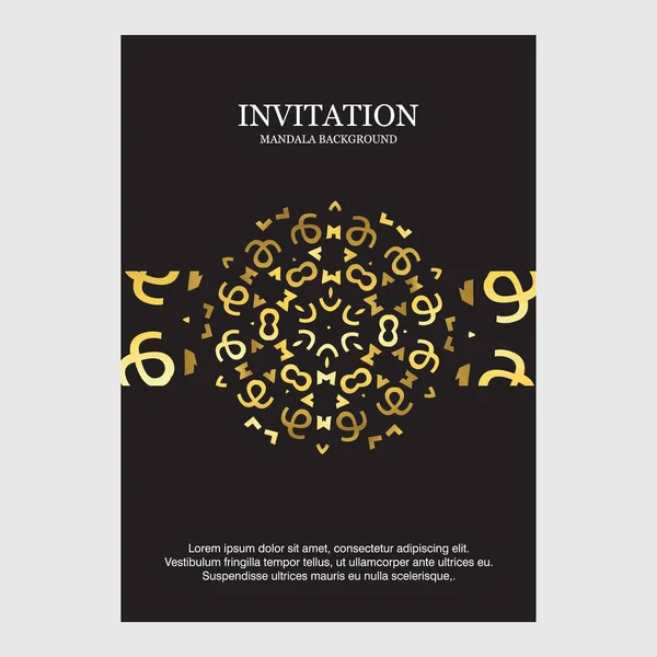 Wedding Ceremony Card Template Elegant Design Vector Illustration Typography — Stock Vector