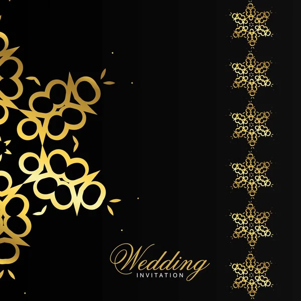 Bröllop Ceremoni Adresskortsmallen Med Elegant Design Vektor Illustration För Typografi — Stock vektor