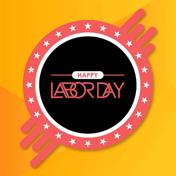 Labor day design with typography and unique design