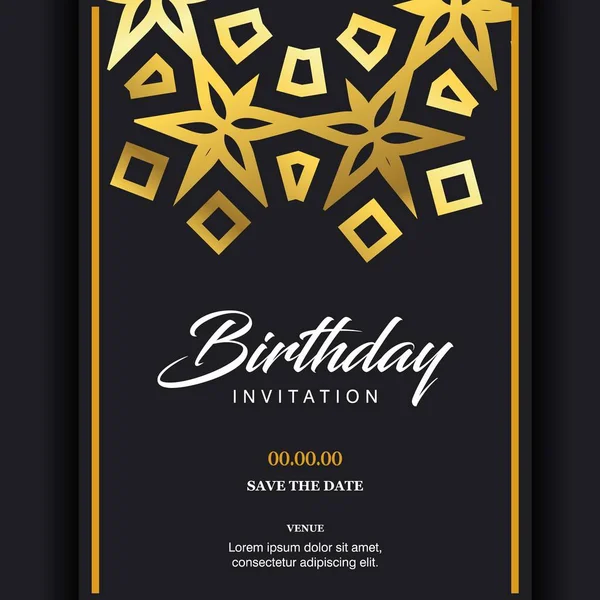 Glückwunschkarte Zum Geburtstag Einzigartiges Typografisches Design Vektorillustration — Stockvektor