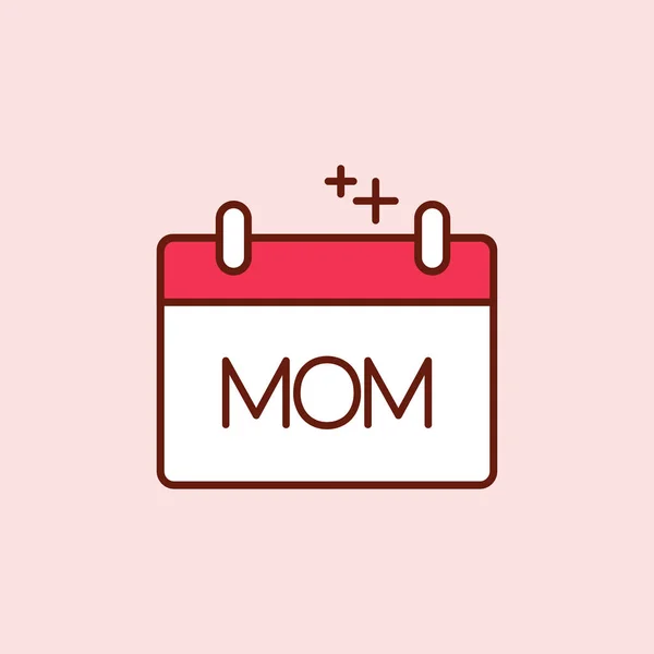 Happy Mother Day Card Vector Illustration — Stock Vector