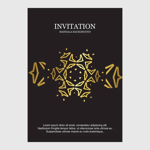 Elegant Design Wedding Card Invitation Template Vector Illustration — Stock Vector