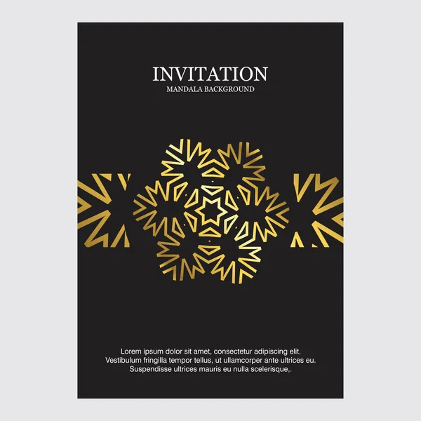 Invitation Card Creative Elegant Design — Stock Vector