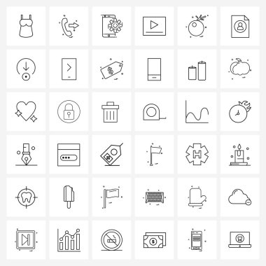 Sayfa, bomba, ayar, bomba, bomba, ortam vektörü illüstrasyonundan oluşan 36 Modern Simge Satır Simgesi