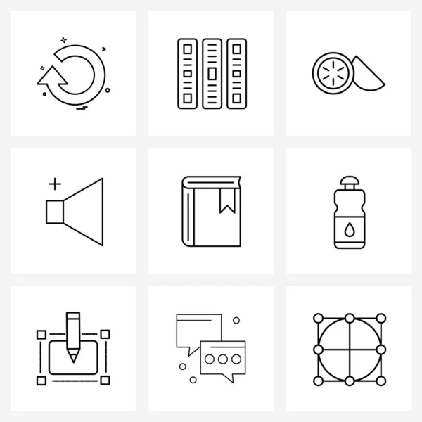 Set Von Simple Line Icons Für Web Und Print Wie — Stockvektor