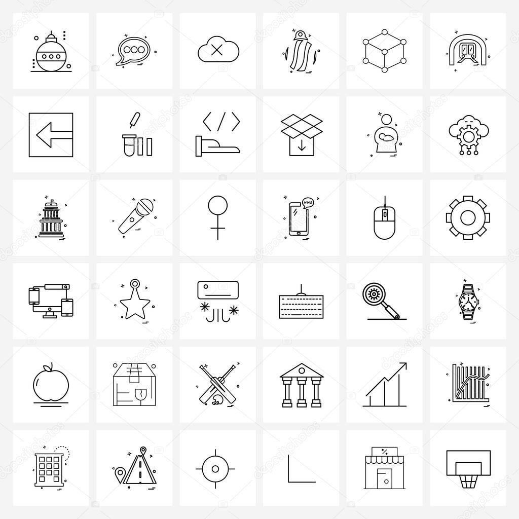 36 Universal Icons Pixel Perfect Symbols of development, Christmas s, cloud, Christmas, ball Vector Illustration
