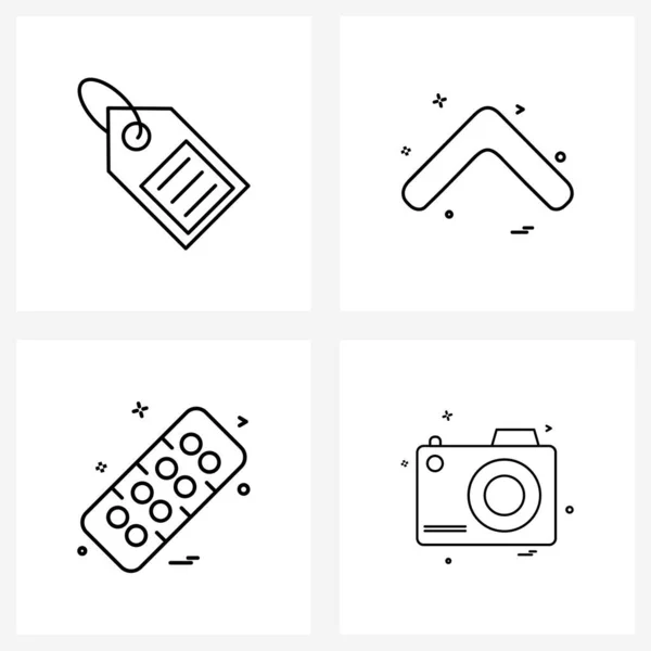 Icônes Universelles Pixel Symboles Parfaits Vente Tag Médical Discount Flèches — Image vectorielle