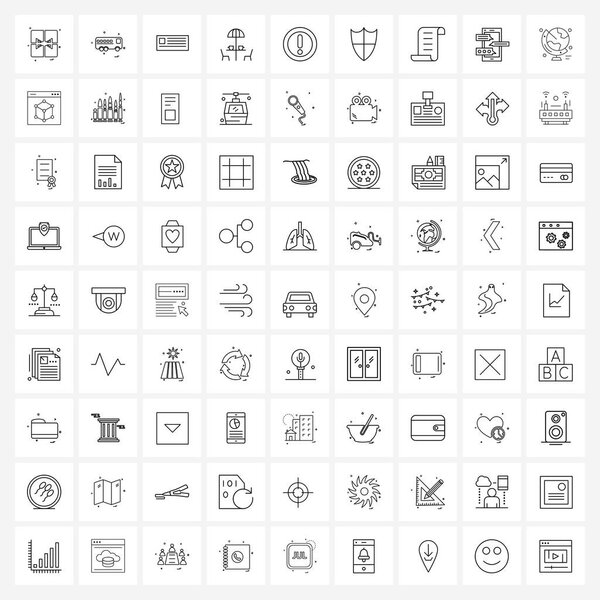 81 таблица Иконы векторной линии и современные способы отдыха, стол, данные, ресторан, рабочий
