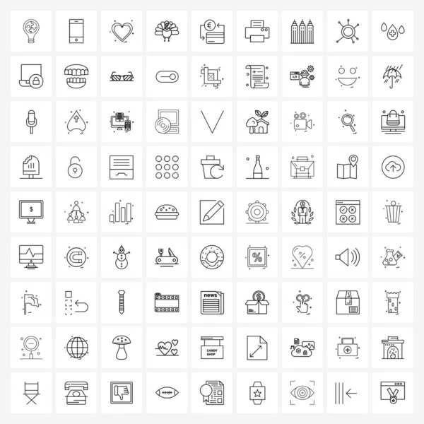 Uniwersalne Ikony Pixel Perfect Symbole Gospodarki Biznesu Serca Zwierzaka Domowego — Wektor stockowy