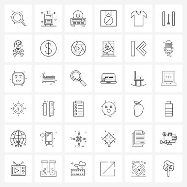 Bebek, paket, seyahat, sipariş, kutu vektörü illüstrasyonu gibi 36 Vektör Satır Simgelerinden oluşan mükemmel piksel kümesi