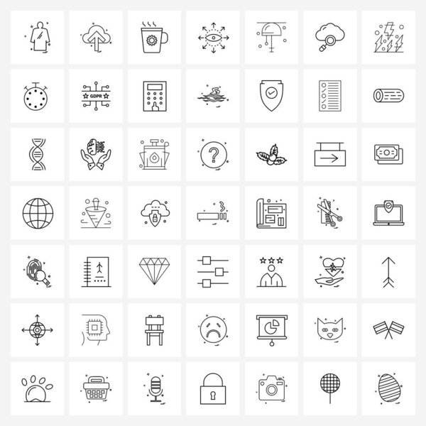 49 Универсальных иконок для домашнего декора, украшения, кофе, стратегии, вектора развития
