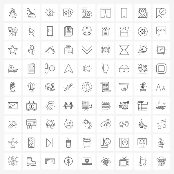 Universal Line Icon Pixel Perfect Symbole Sprzętu Komputer Rabat Gry — Wektor stockowy