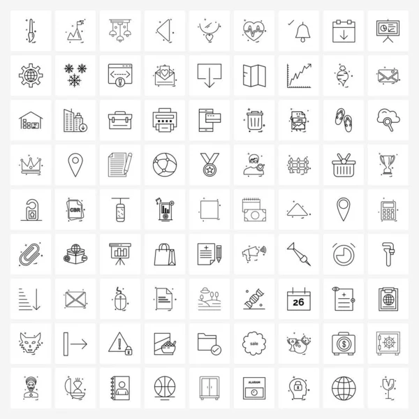 Pixel Perfect Set Iconos Línea Vectorial Como Dirección Decoración Flechas — Archivo Imágenes Vectoriales