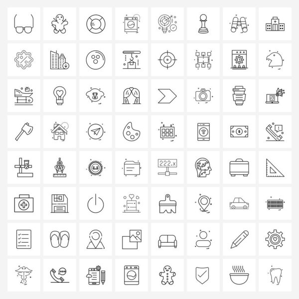 64 Универсальные иконы Pixel Perfect - шахматы, данные, безопасность, концепция, одежда
