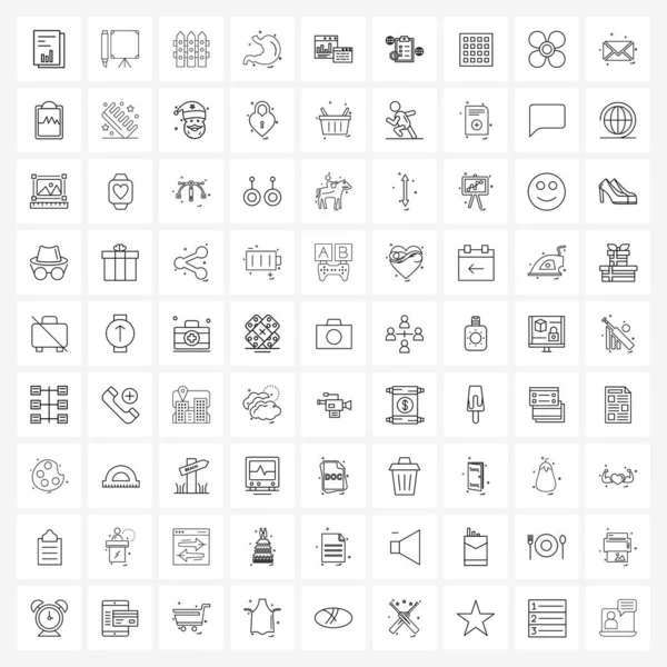 Univerzální Ikony Pixel Perfektní Symboly Webové Stránky Zdraví Tabule Medicína — Stockový vektor