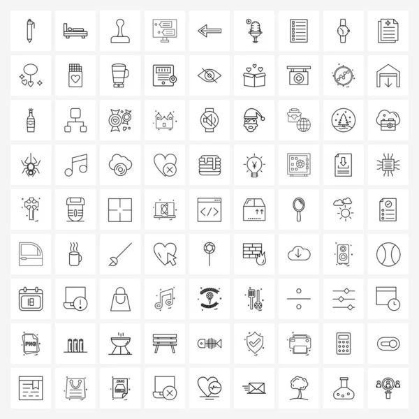 Universal Icons Pixel Symboles Parfaits Dos Web Entreprise Seo Écran — Image vectorielle