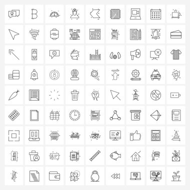 81 Evrensel Çizgi Simgesi Simgesi Simgesi Avatar, Avatar, Para, Profil, Avatar Vektör İllüstrasyonu